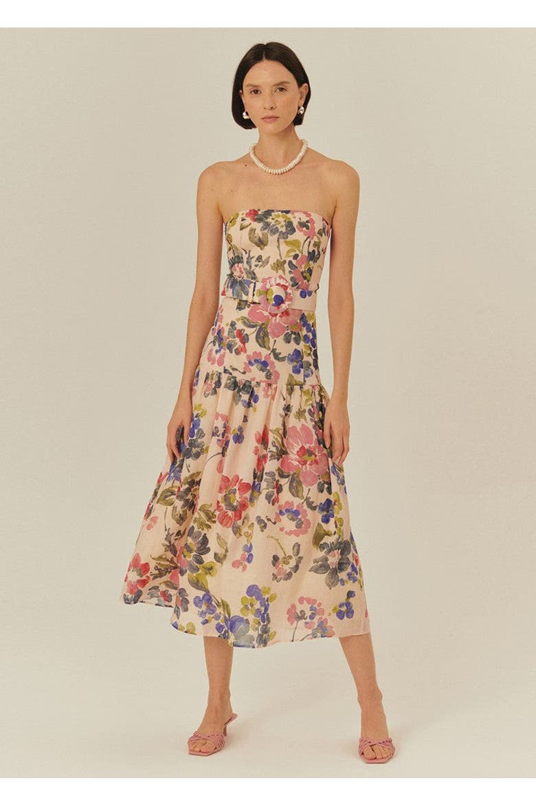 Imani Midi Dress, Alternate, color, Beige