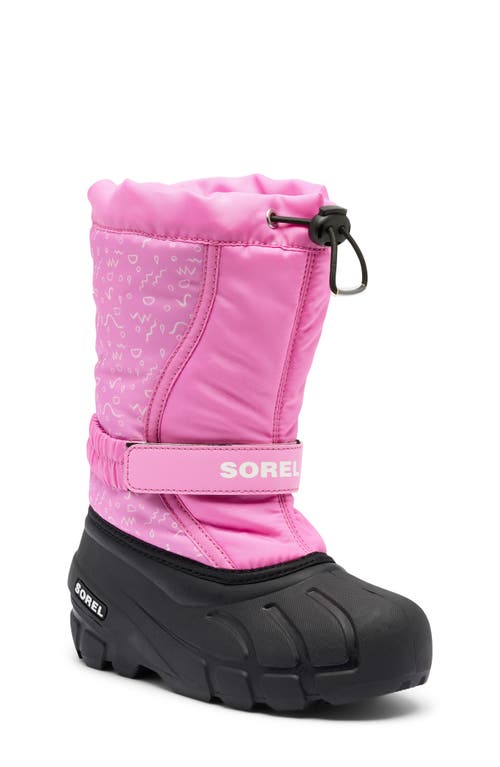 Sorel Kids' Flurry Water Resistant Snow Boot In Pink