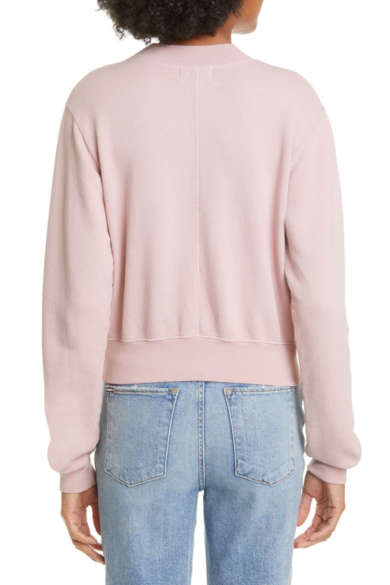 Milan Tie Dye Crop Sweatshirt, Alternate, color, ROSE