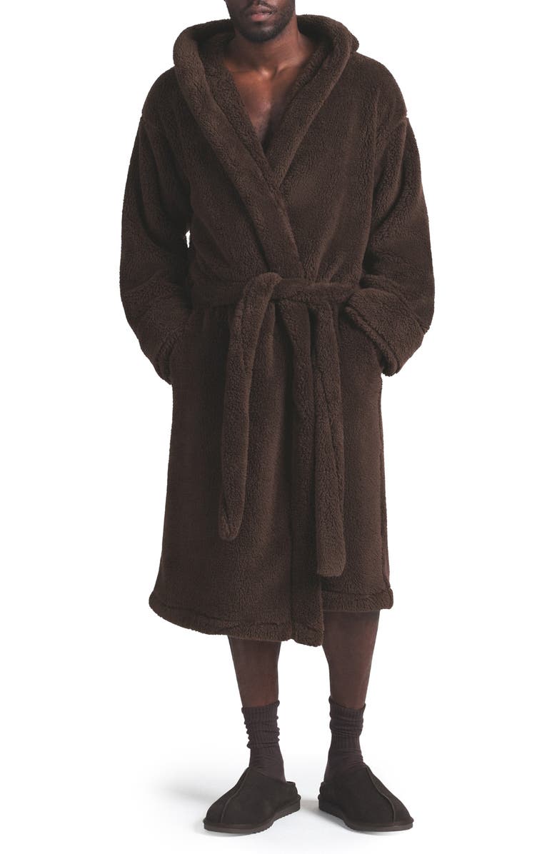 SKIMS Plush Robe, Main, color, Espresso