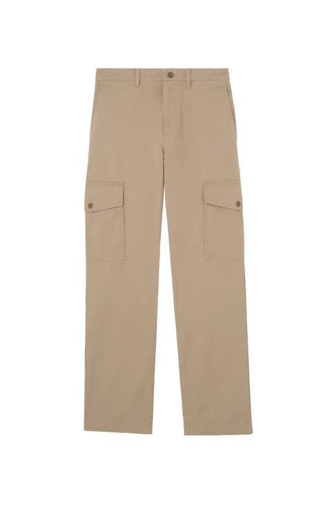 Cotton Twill Cargo Trousers