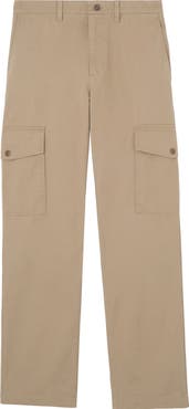 Burberry Cotton Twill Cargo Trousers