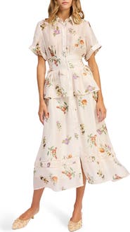 En Saison Tulsa Floral Tiered Shirtdress
