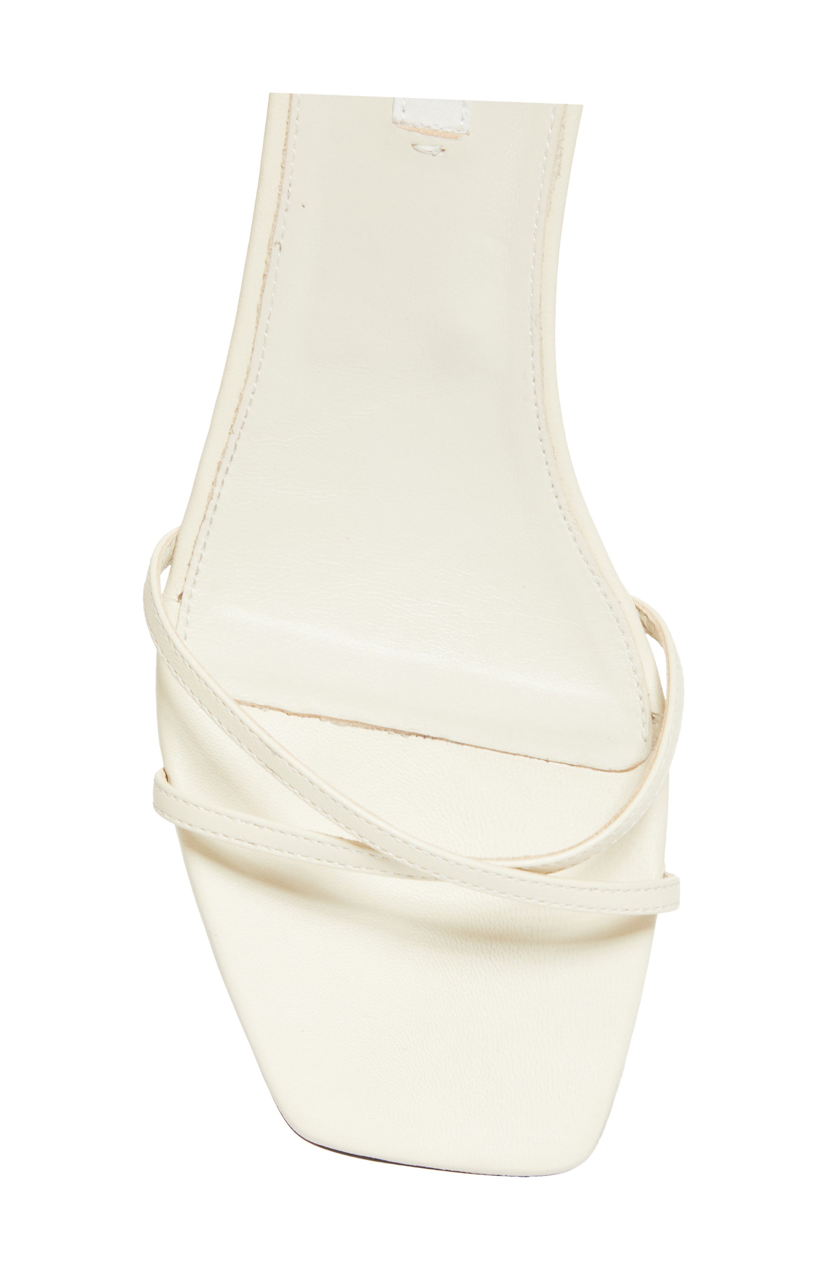 TOTEME Crossover Kitten Heel Sandal, Alternate, color, Off-White