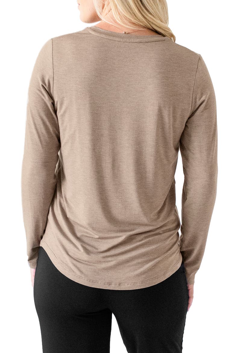 Maternity & Nursing Long Sleeve T-shirt, Alternate, color, WHEAT