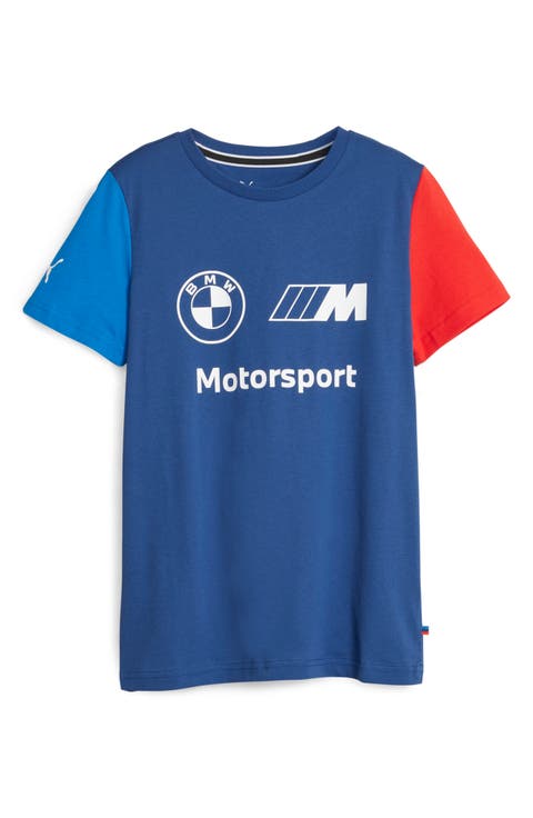 Kids' x BMW M Motorsport Colorblock Cotton Graphic T-Shirt (Little Kid & Big Kid)