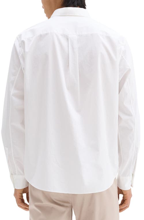 Theory Weekend Solid Cotton Button-up Shirt In White