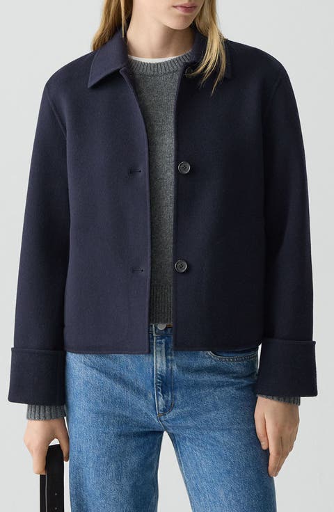 Wool & Cashmere Button Jacket