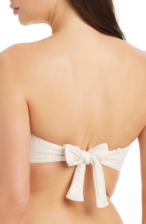 Sanctuary V-wire Metallic Net Bikini Top In White