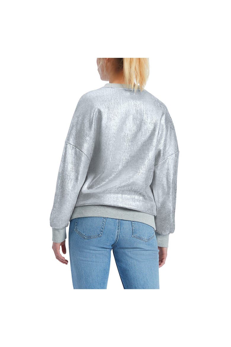 Women's Tommy Jeans Silver Philadelphia 76ers Tracy Pullover Sweatshirt, Alternate, color, Silver