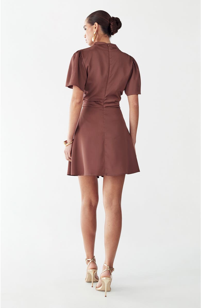 WILLA Saray Mini Dress, Alternate, color, Rosewood