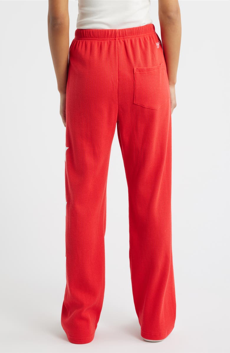 THE MAYFAIR GROUP You Are a Star Waffle Knit Graphic Sweatpants, Alternate, color, Red