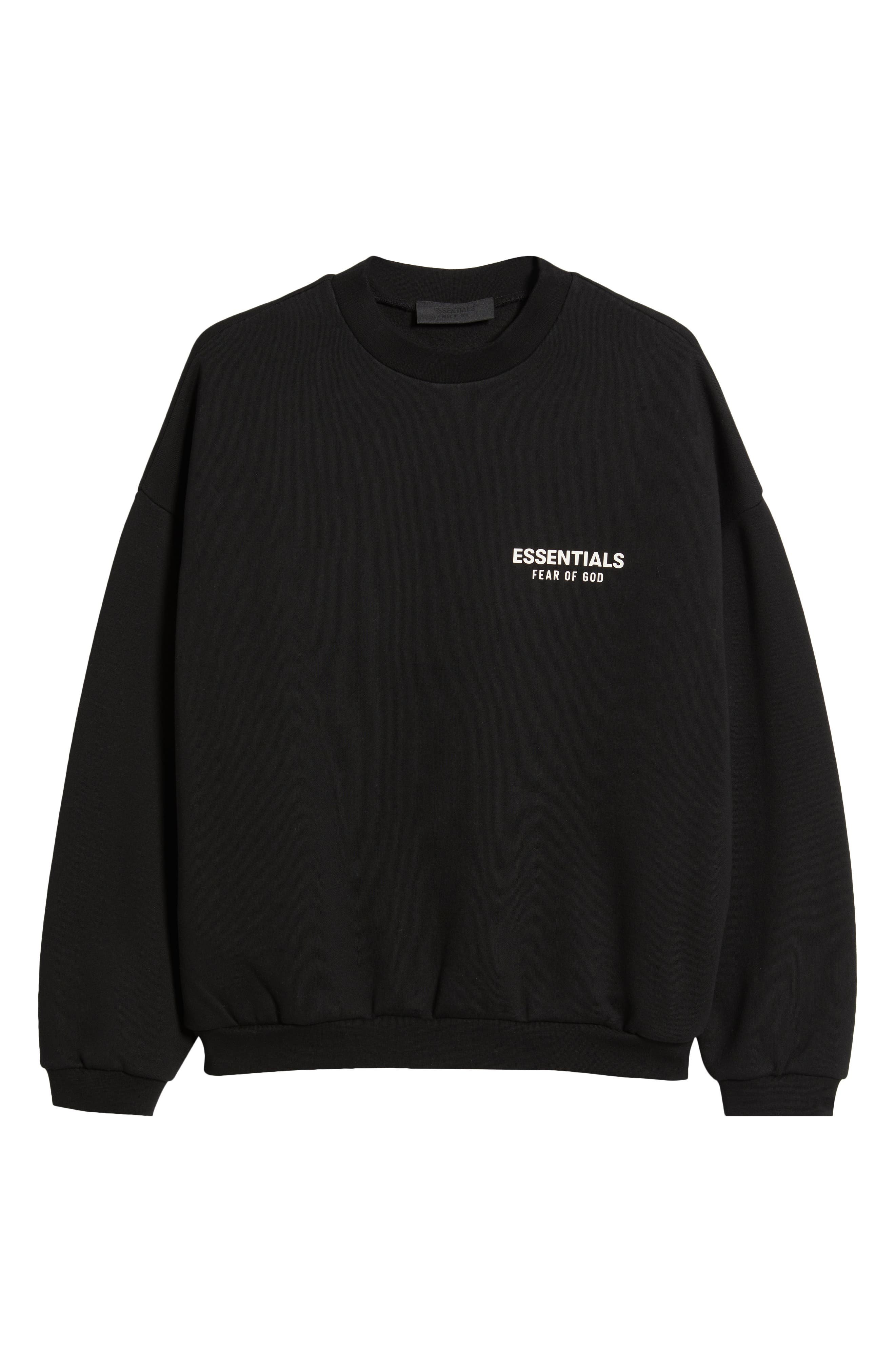 Fear of God Essentials Cotton Blend Fleece Graphic Sweatshirt (Men