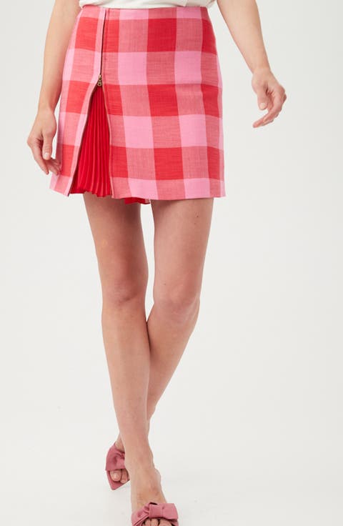 Agapanthus Zip Miniskirt