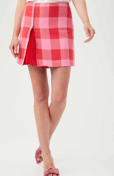 Trina Turk Agapanthus Zip Miniskirt