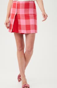 Trina Turk Agapanthus Zip Miniskirt