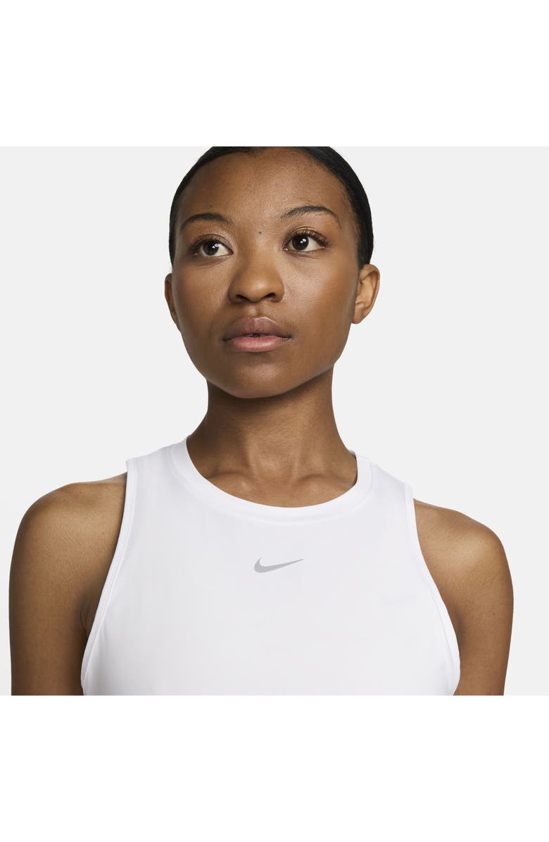 Nike One Dri-FIT Tank, Alternate, color, 100 White/Black