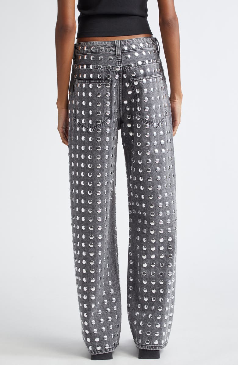 Haikure Winona Studded Relaxed Straight Leg Jeans, Alternate, color,