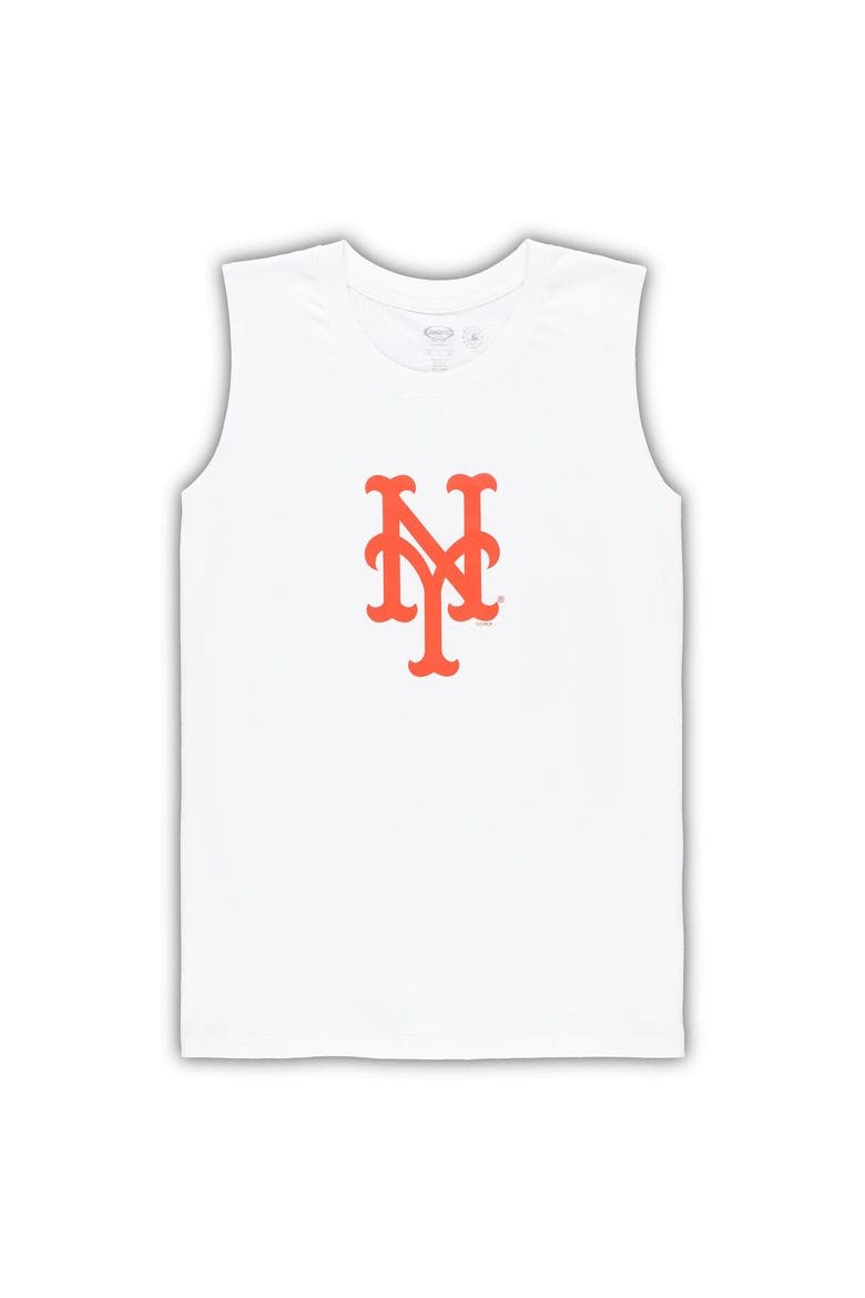 Women's Concepts Sport White/Royal New York Mets Plus Size Tank Top & Shorts Sleep Set, Alternate, color, White