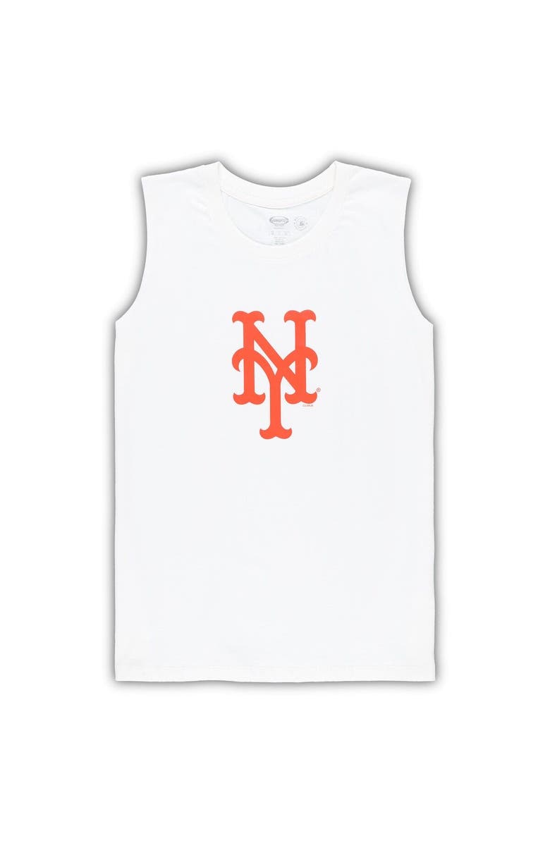 CONCEPTS SPORT Women's Concepts Sport White/Royal New York Mets Plus Size Tank Top & Shorts Sleep Set, Alternate, color, White