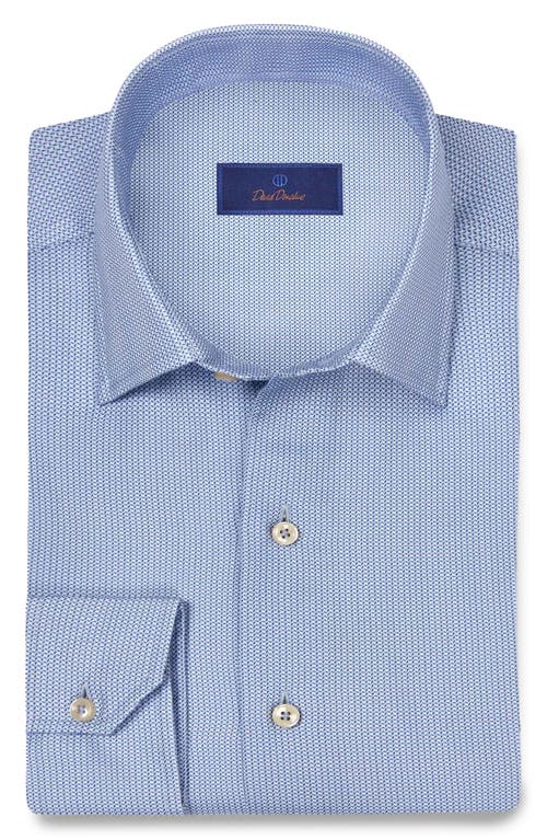 DAVID DONAHUE DAVID DONAHUE MICRO TEXTURE PRINT SPORT SHIRT