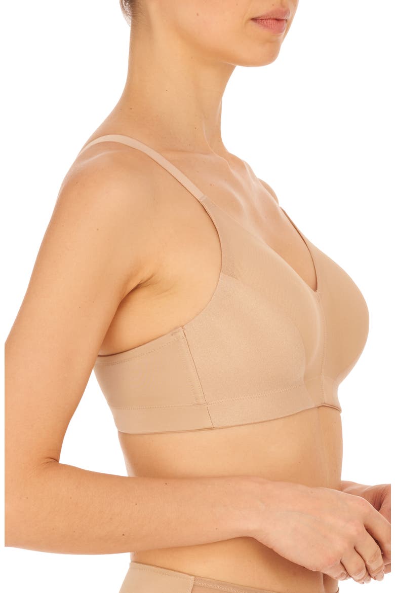 Side Effect Side Support Wireless Bra, Alternate, color, CAFE
