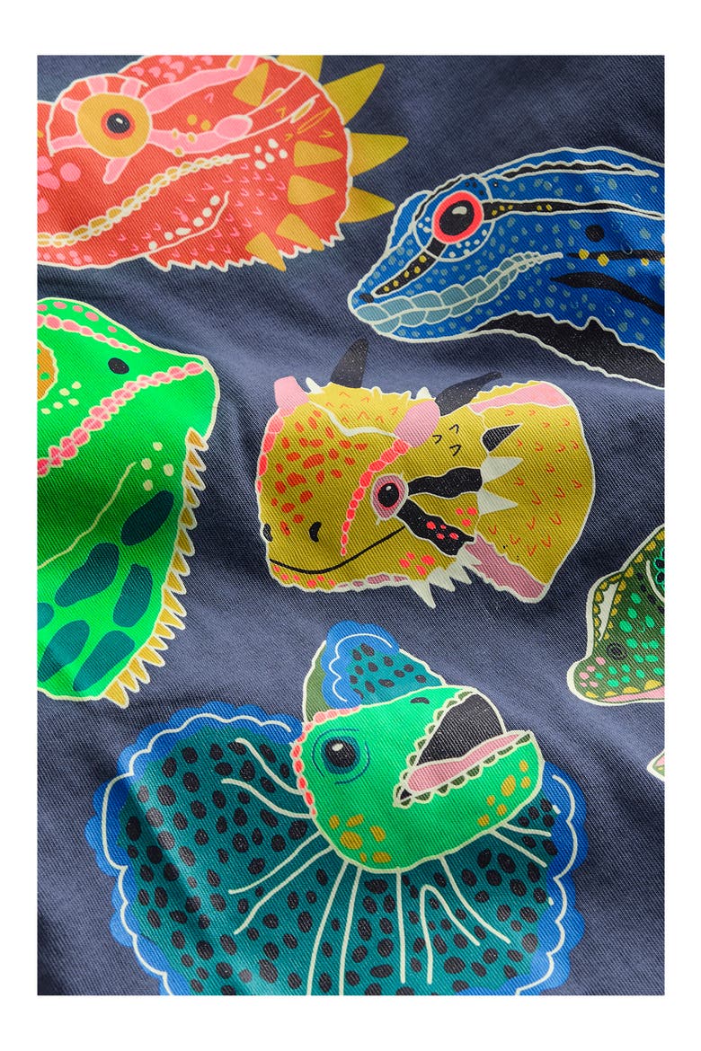 Kids' Lizards Glow in the Dark Graphic T-Shirt, Alternate, color, VINTAGE INDIGO LIZARDS