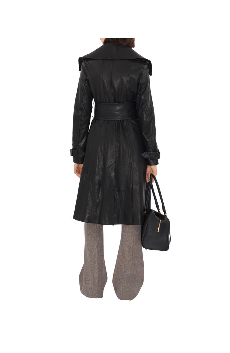 Burberry Leather Coat, Alternate, color, 