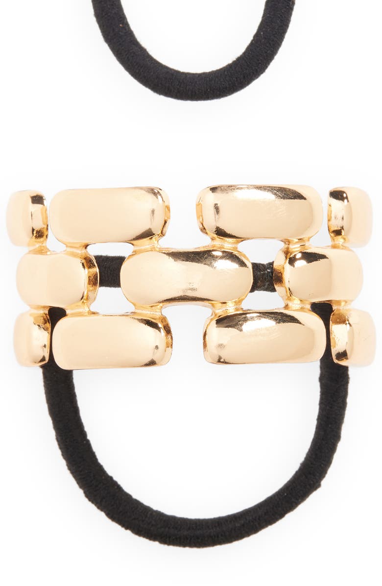 Tasha Assorted 3-Pack Hair Ties, Alternate, color, Gold