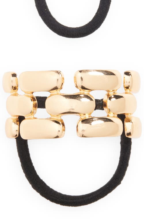 Tasha Assorted 3-pack Hair Ties In Gold