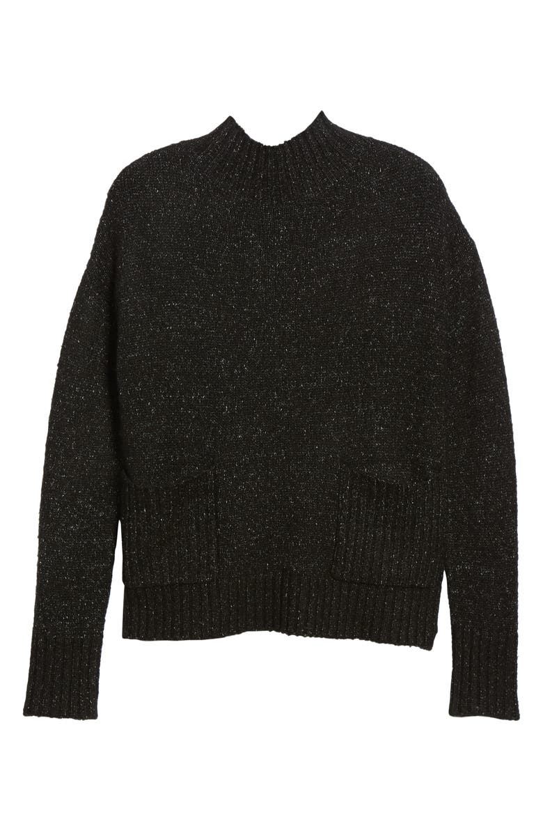 Love By Design Mock Neck Patch Pocket Pullover, Alternate, color,