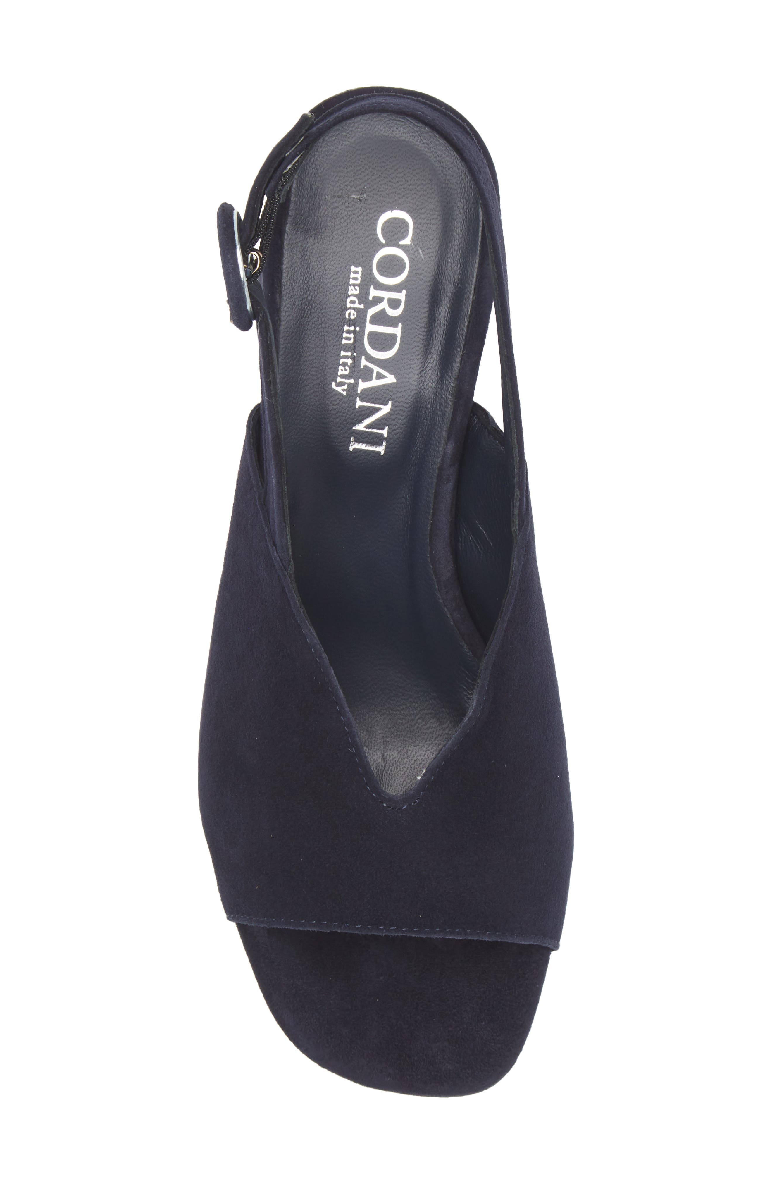 Pollette Slingback Sandal, Alternate, color, NAVY SUEDE