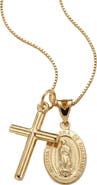 The M Jewelers The Guadalupe Cross Pendant Necklace