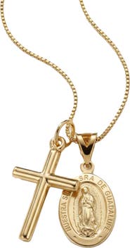 The M Jewelers The Guadalupe Cross Pendant Necklace