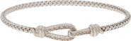 MESHMERISE Diamond Hook and Loop Bangle Bracelet - 0.12 ctw