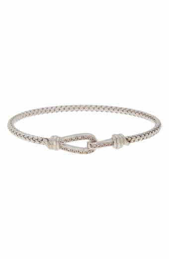 MESHMERISE Diamond Hook and Loop Bangle Bracelet - 0.12 ctw