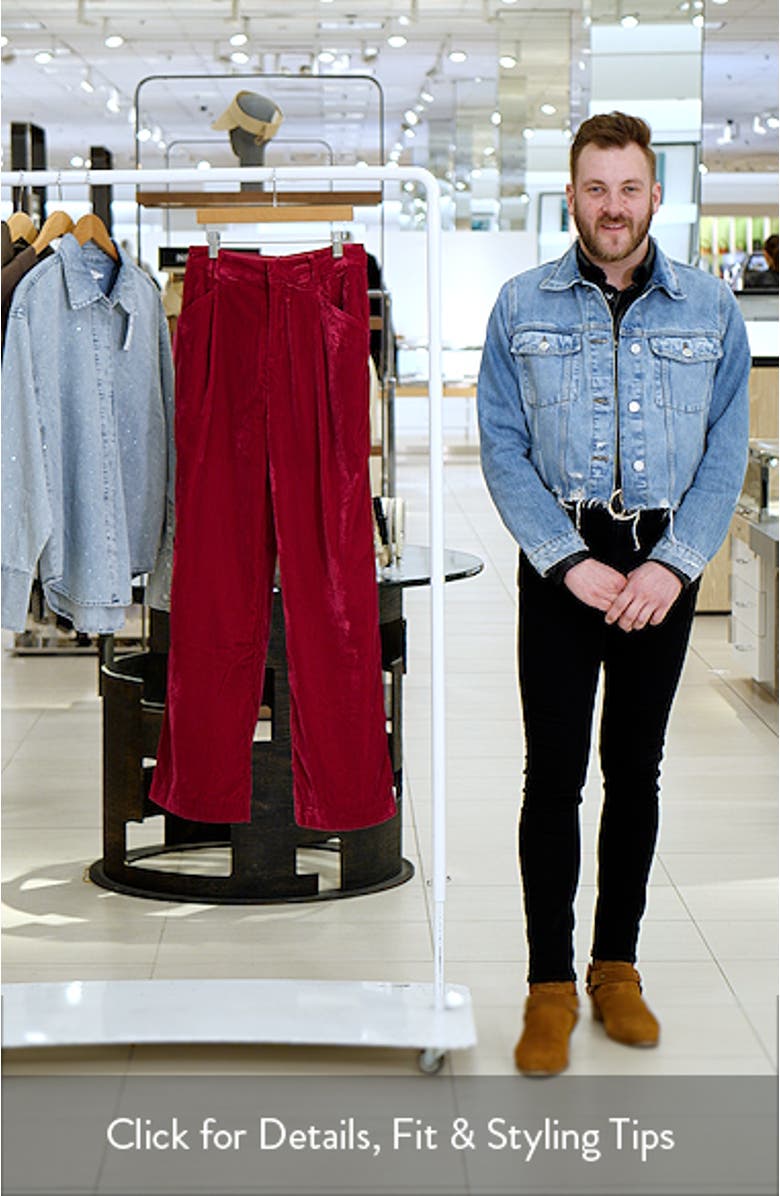 Matte Velvet Trousers, sales video thumbnail