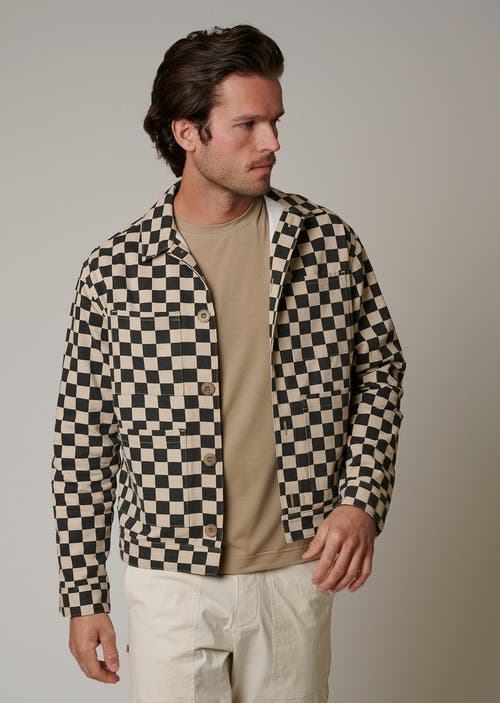 Leisure Lab Checkmate Ranch Jacket In Beige Checkered