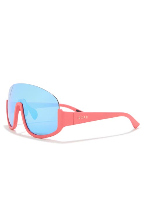 Diff Blazer 135mm Shield Sunglasses In Blue