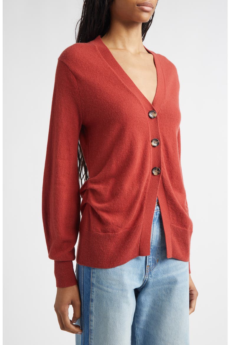Lamotte Cashmere Cardigan, Alternate, color, CARNELIAN RED
