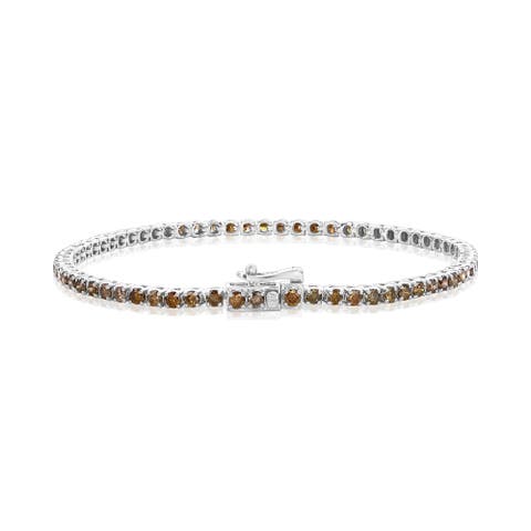 14K Gold Brown Diamond Bracelet