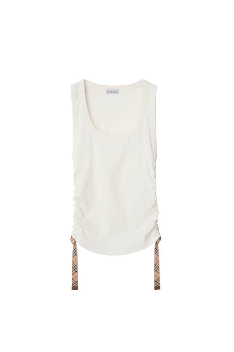 Festival Cotton Blend Tank Top, Alternate, color, Chalk
