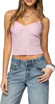 EDIKTED Aryah Ruffle Camisole