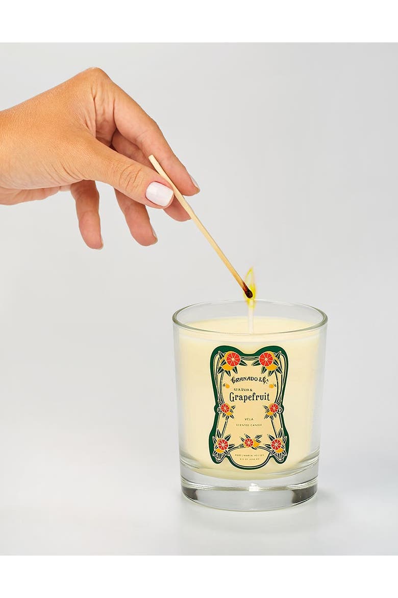 Gerânio & Grapefruit Scented Candle, Alternate, color, Clear