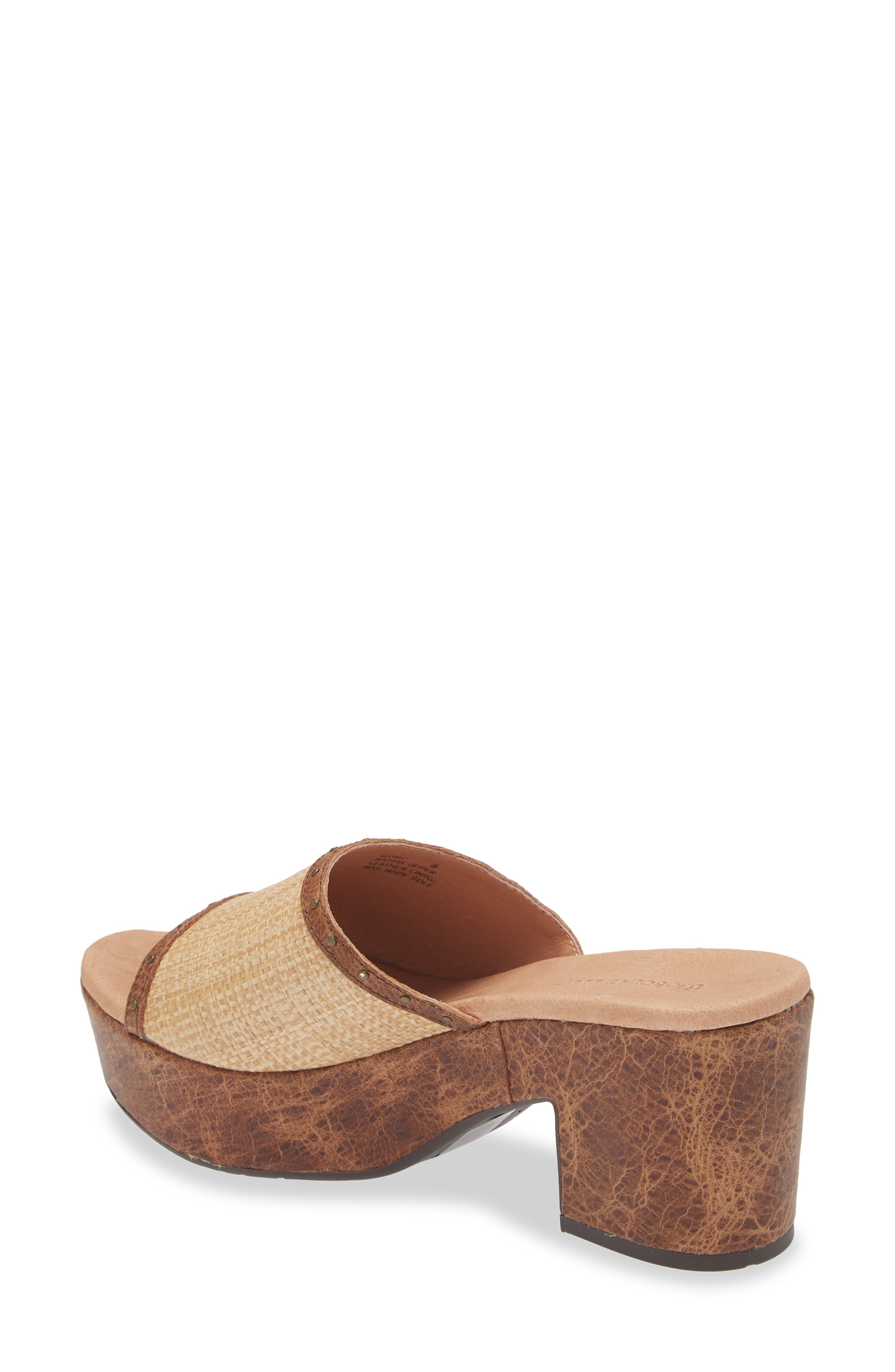 Chocolat Blu Guro Platform Sandal, Alternate, color, Brown Combo Raffia
