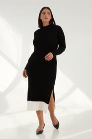 KADA The Rib Sweater Midi Dress