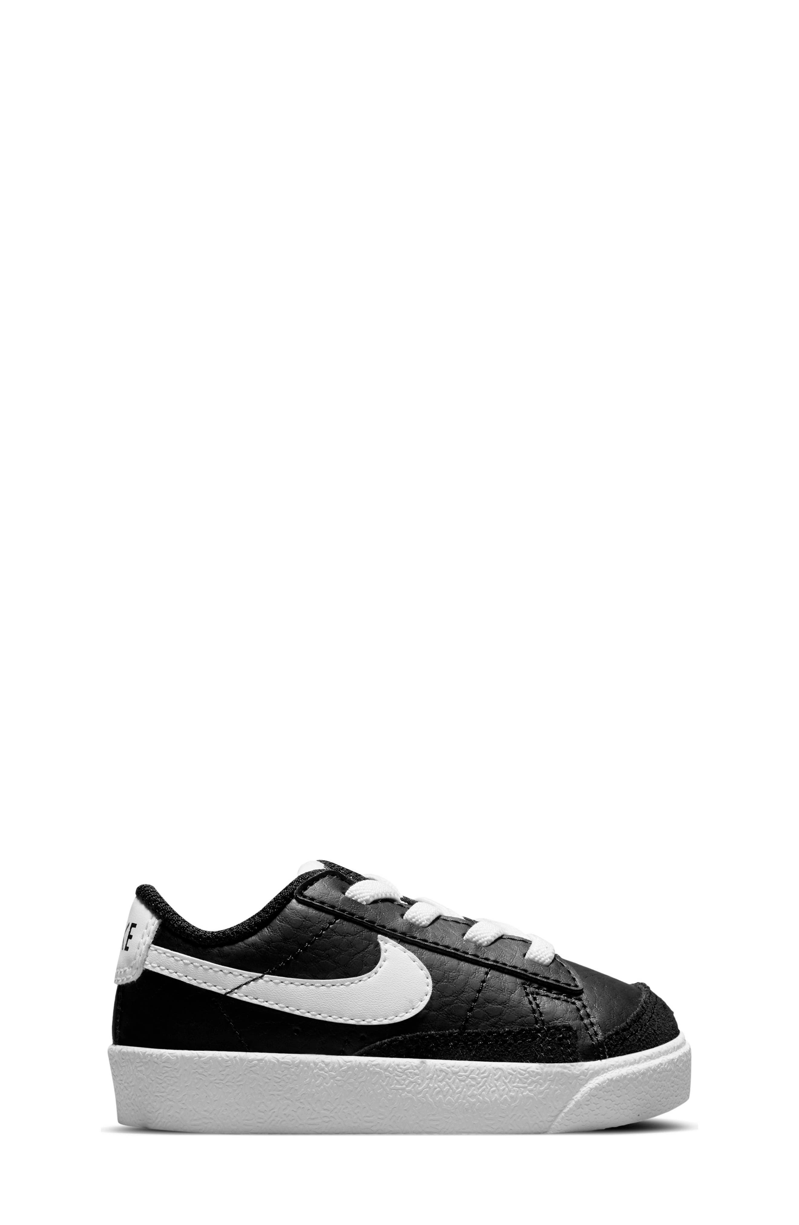 Kids' Blazer Low '77 Sneaker, Alternate, color, BLACK/ WHITE/ BLACK