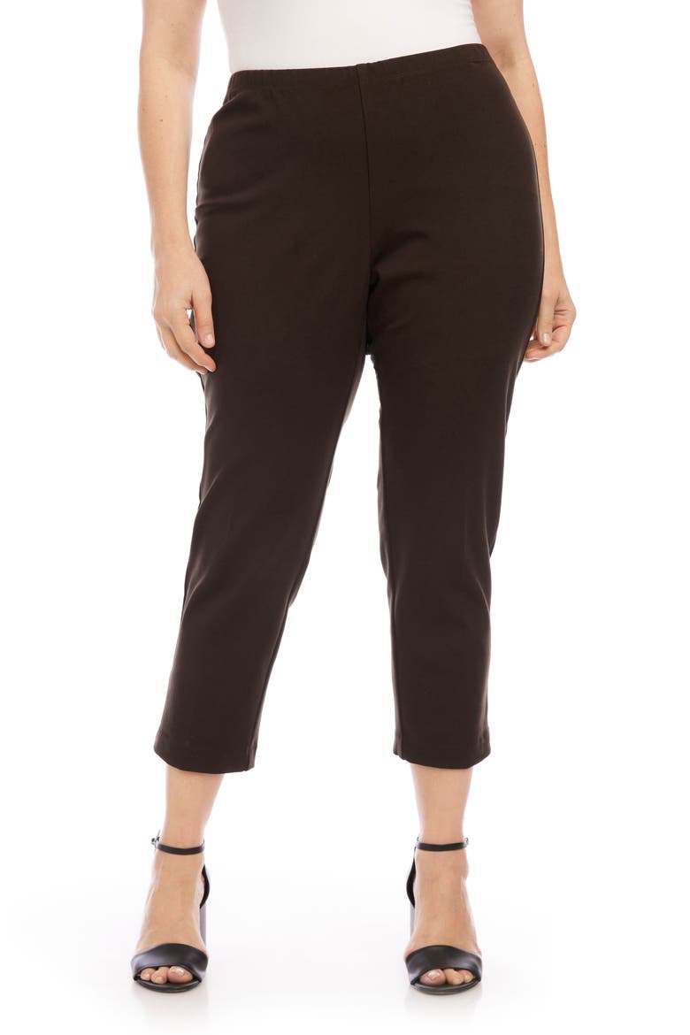 Piper Skinny Ankle Pants, Alternate, color, BROWN