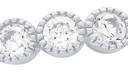Simona Round Cubic Zirconia Beaded Ring