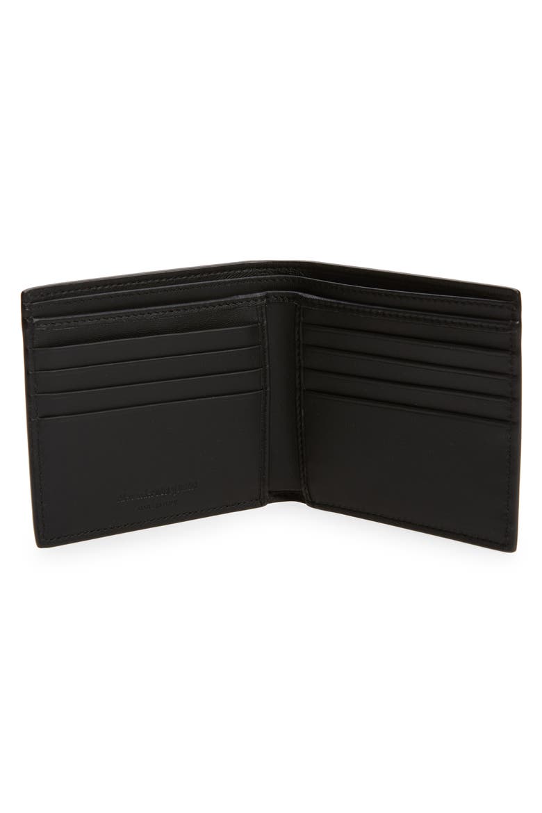 Alexander McQueen Camo Leather Billfold Wallet, Alternate, color, MILITARY